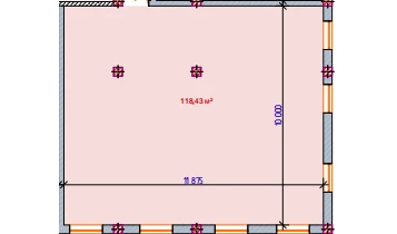 1-xonali xonadon 118.43 m²  0/0 qavat