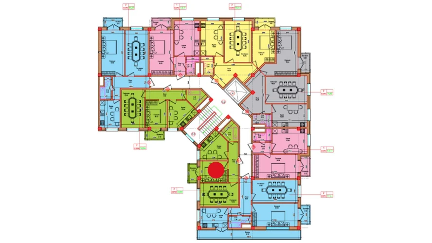 2-xonali xonadon 47.54 m²  2/2 qavat