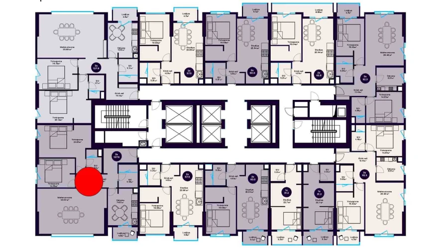 3-комнатная квартира 127.6 м²  8/8 этаж