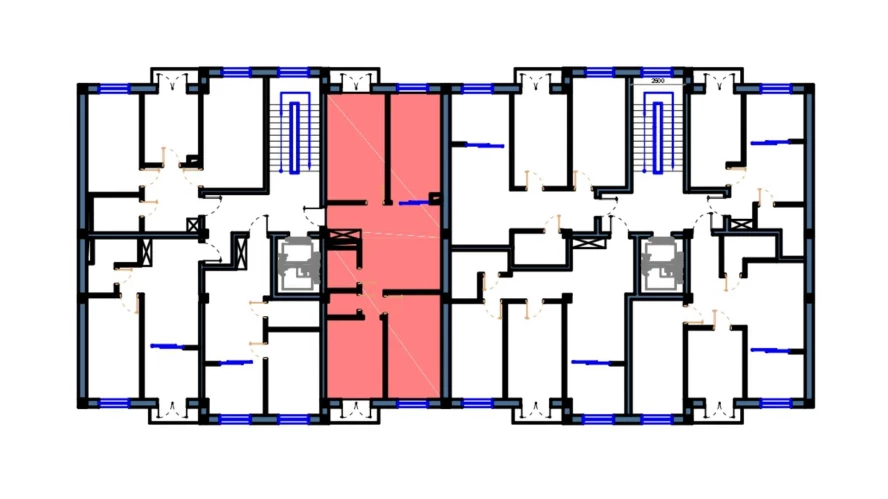 3-комнатная квартира 89 м²  4/4 этаж