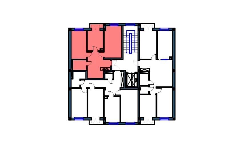 2-xonali xonadon 124 m²  9/9 qavat | KO'KSAROY Turar-joy majmuasi