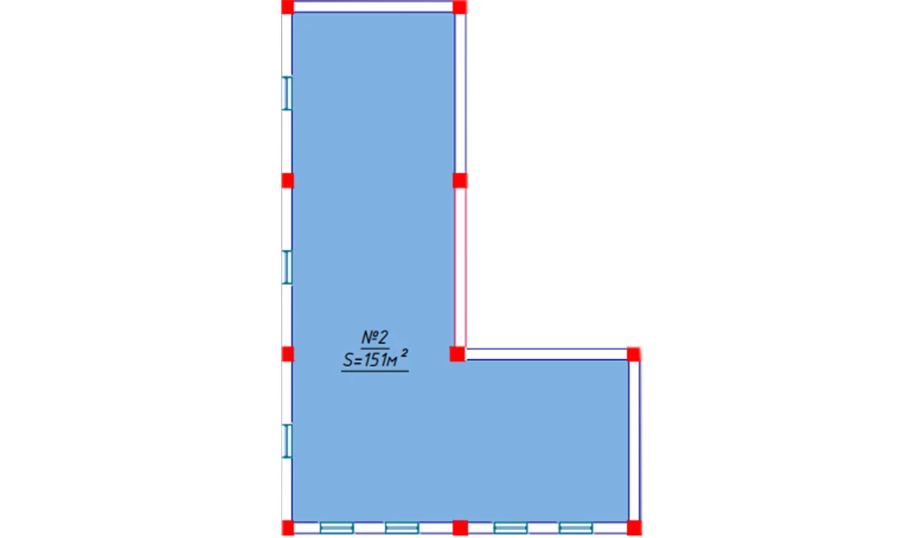 1-xonali xonadon 151 m²  1/1 qavat