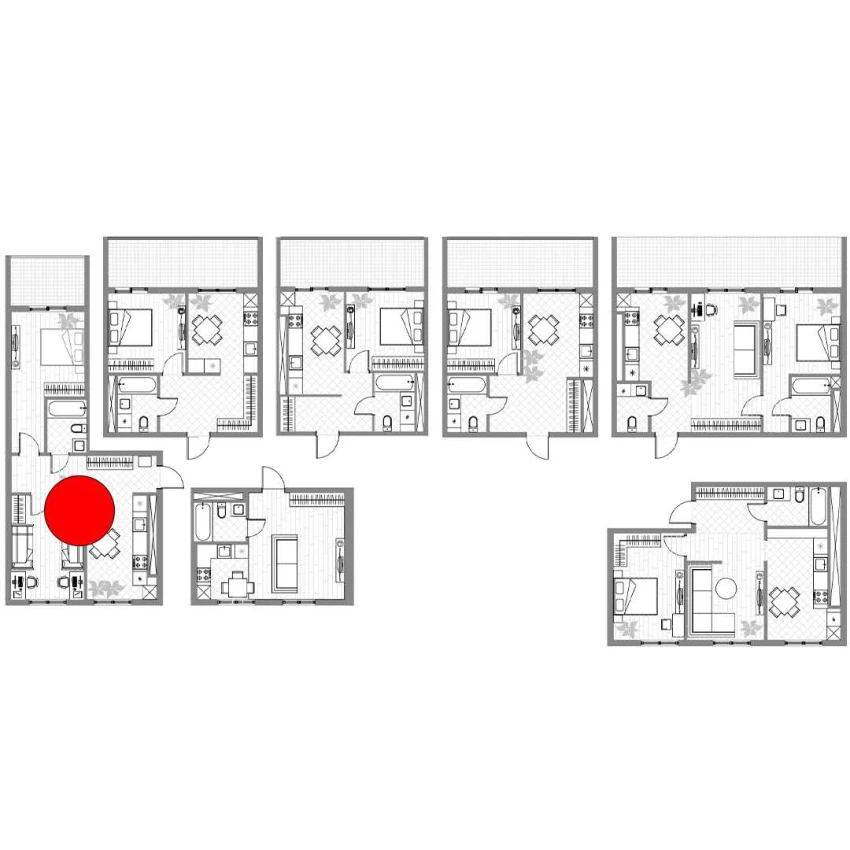 2-комн. квартира 53.5 м²  7/14 этаж | Жилой комплекс PARVOZ