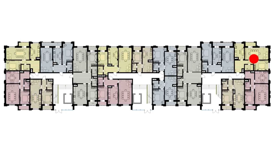 2-комнатная квартира 69.95 м²  1/1 этаж