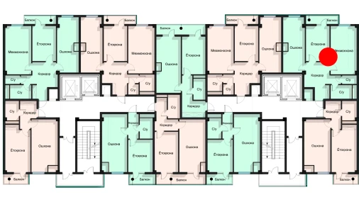 2-комнатная квартира 70.58 м²  12/12 этаж | Жилой комплекс SPUTNIK AVENUE