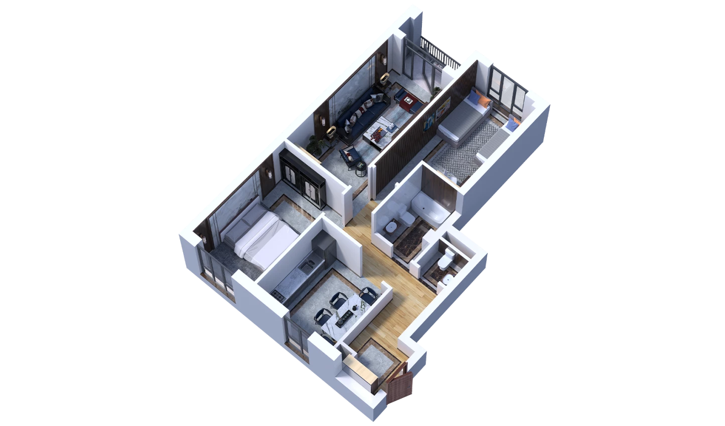 3-комнатная квартира 82 м²  9/9 этаж