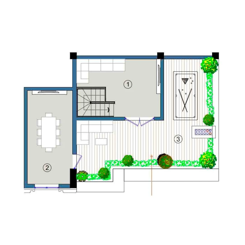 2-xonali xonadon 137.5 m²  9/9 qavat | FLORYA RESIDENCE Turar-joy majmuasi