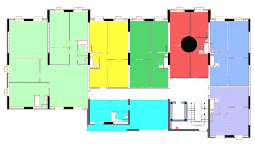 2-комнатная квартира 68.7 м²  2/2 этаж