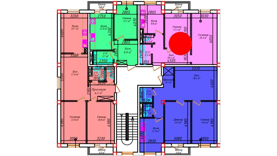 2-комнатная квартира 37.2 м²  2/2 этаж