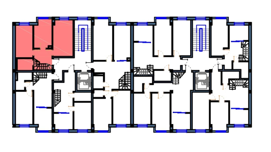 2-xonali xonadon 59.5 m²  2/2 qavat