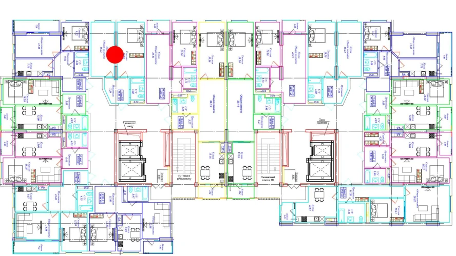 1-xonali xonadon 45.95 m²  9/9 qavat