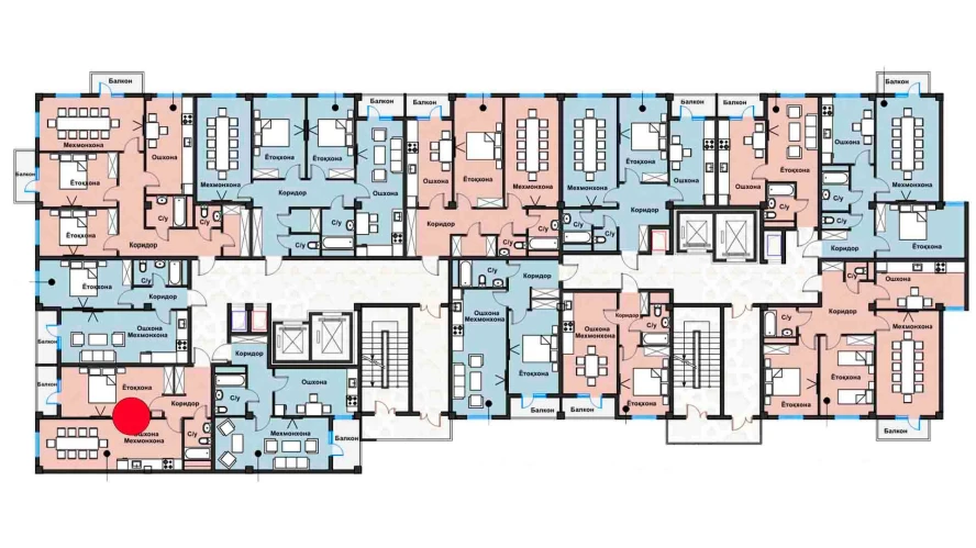 2-комнатная квартира 51.81 м²  11/11 этаж