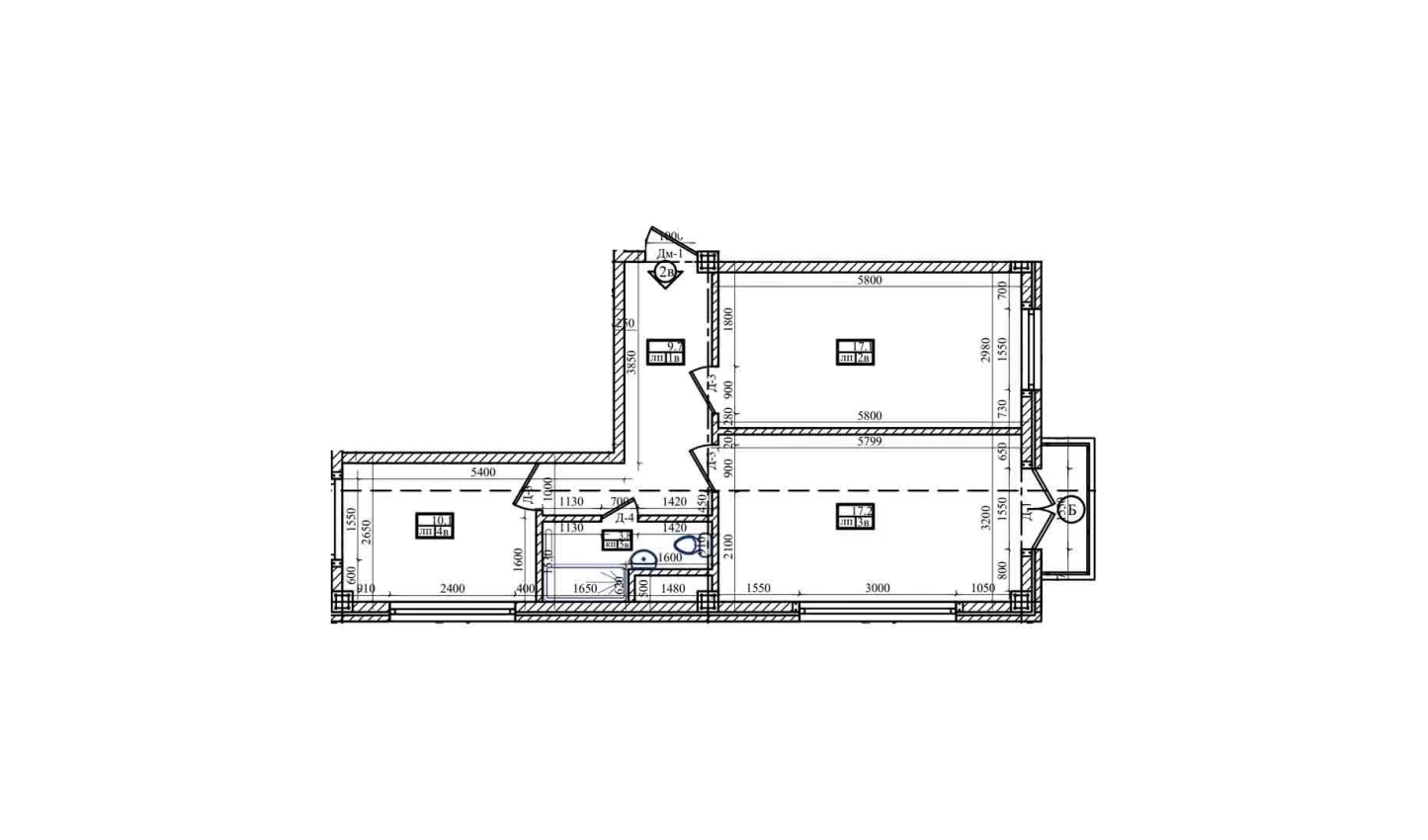 2-xonali xonadon 66.63 m²  3/3 qavat