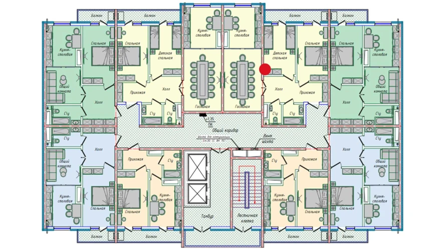 3-комнатная квартира 74.14 м²  16/16 этаж