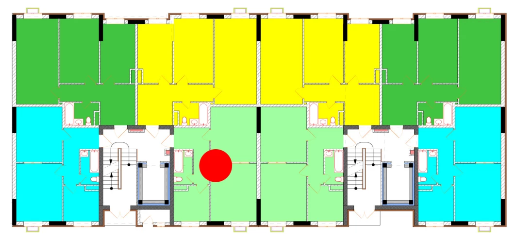 2-комнатная квартира 65 м²  9/9 этаж