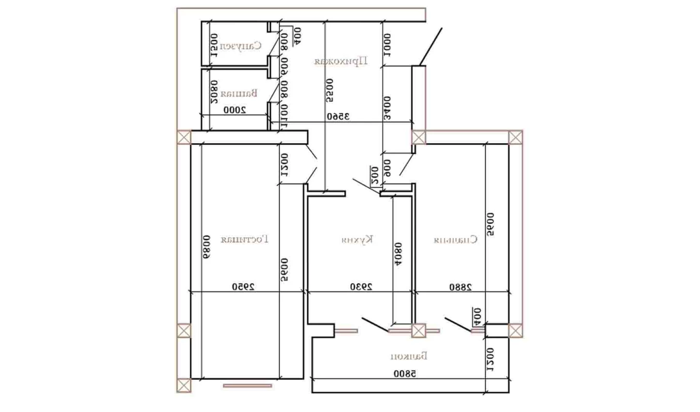 2-комнатная квартира 97.15 м²  8/8 этаж