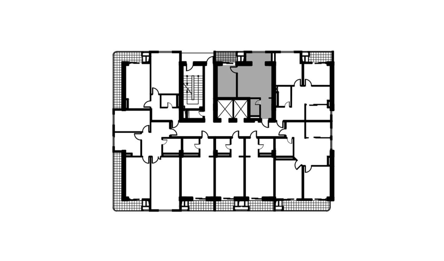 2-xonali xonadon 44.7 m²  10/10 qavat