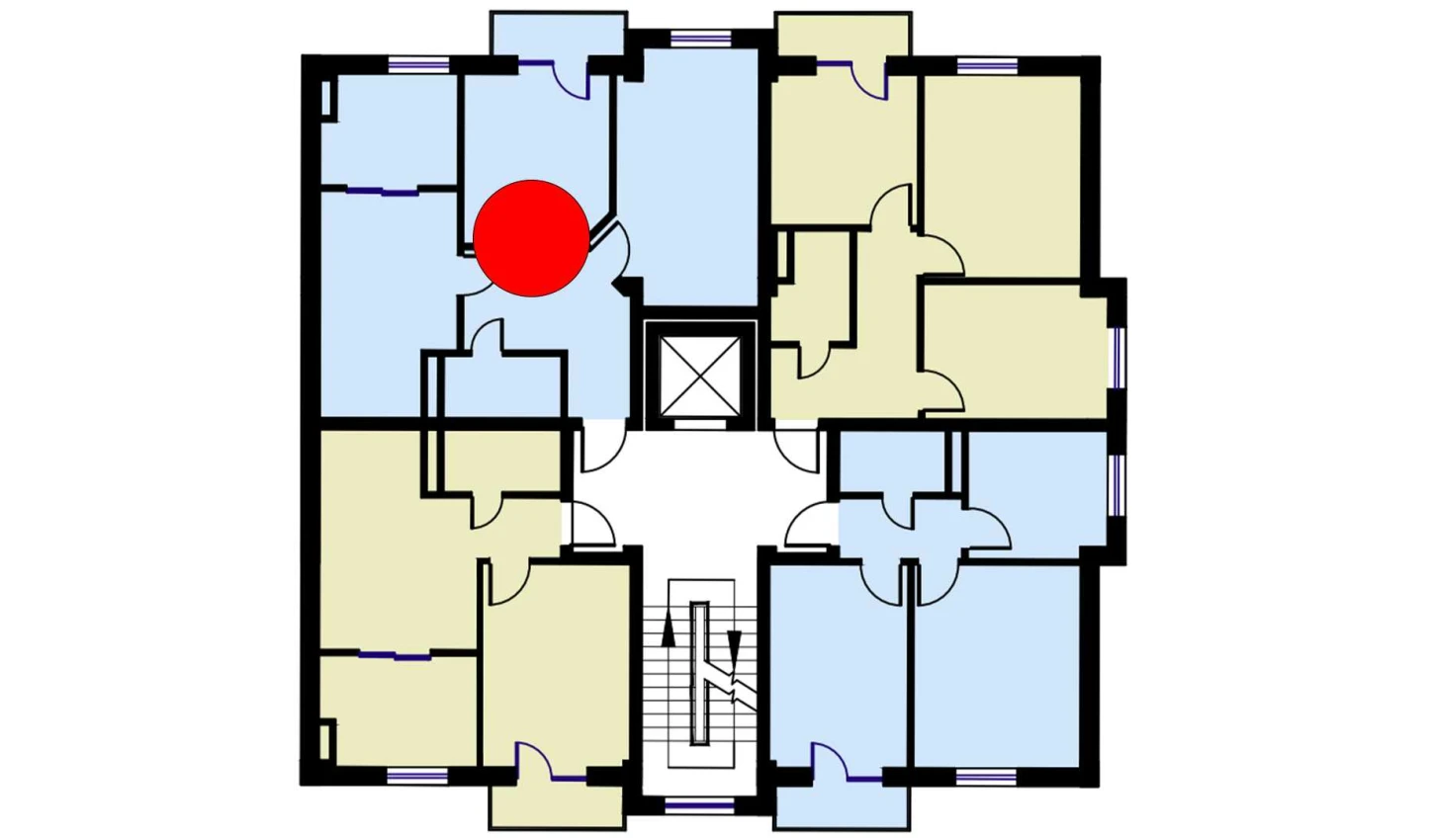 3-комнатная квартира 69.6 м²  2/2 этаж