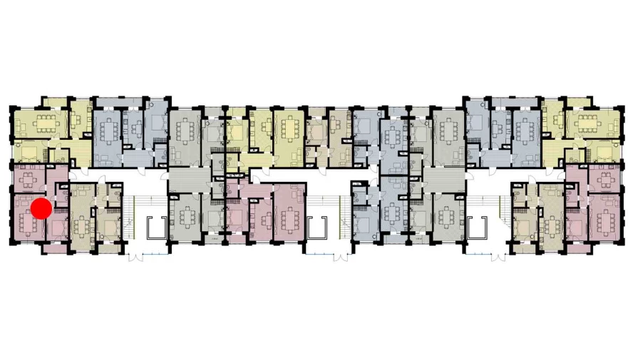 2-комнатная квартира 65.93 м²  7/7 этаж