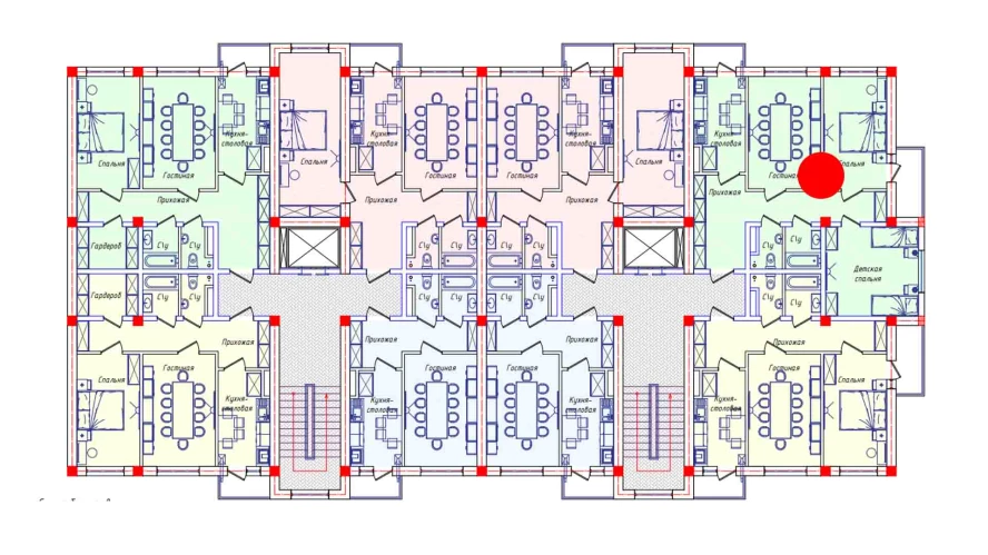 2-xonali xonadon 76.2 m²  3/3 qavat