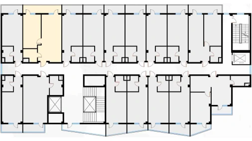 2-комнатная квартира 54.66 м²  4/7 этаж | Жилой комплекс Bochka Resort