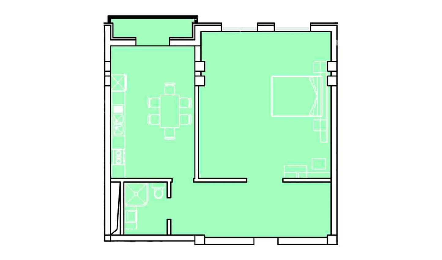 2-xonali xonadon 75.46 m²  5/5 qavat