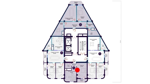 2-xonali xonadon 47.9 m²  12/12 qavat