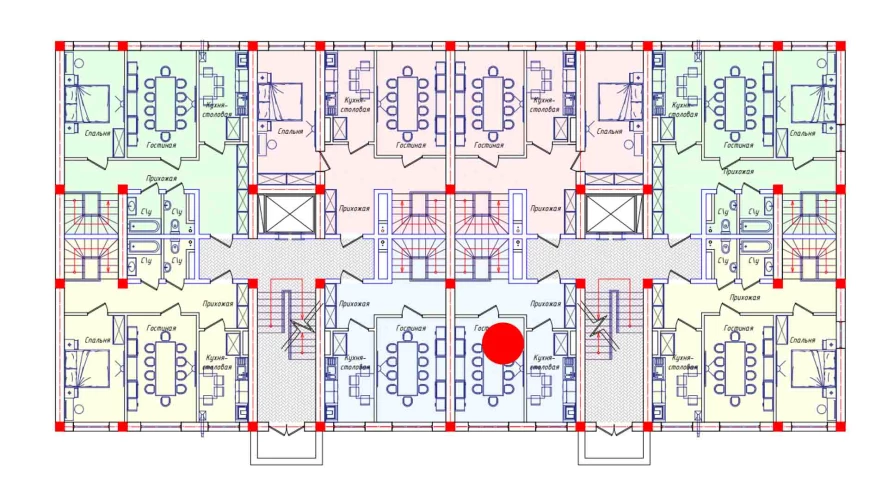 3-комнатная квартира 100.5 м²  1/1 этаж