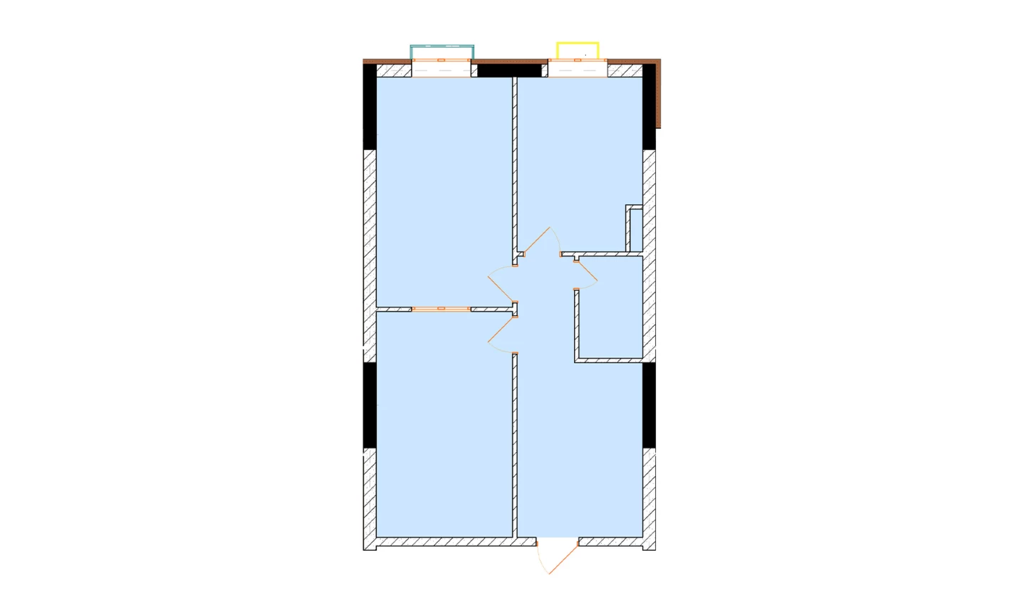 2-xonali xonadon 67.5 m²  11/11 qavat