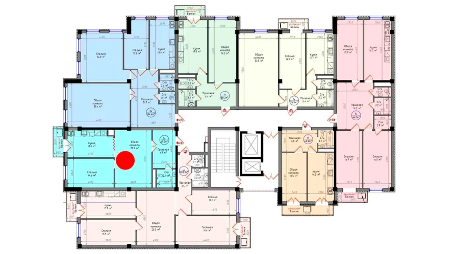 2-xonali xonadon 67.5 m²  2/2 qavat