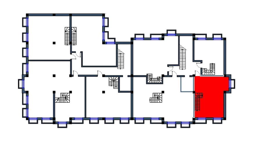 2-комнатная квартира 52.5 м²  1/1 этаж