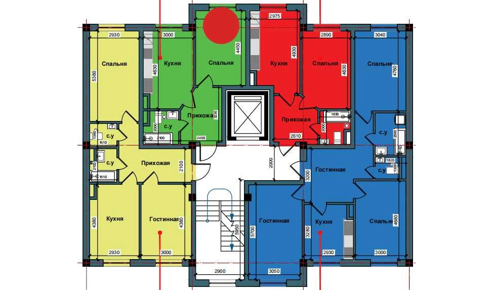 1-xonali xonadon 38.6 m²  2/2 qavat