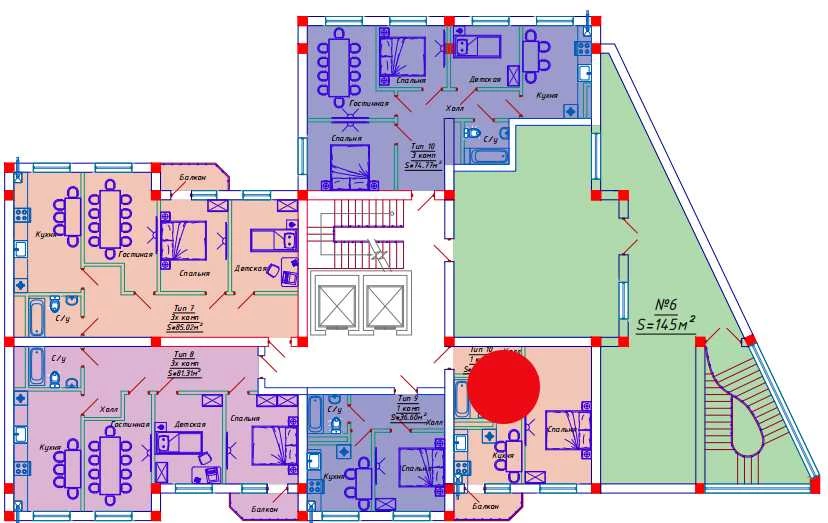 1-комнатная квартира 39.42 м²  2/2 этаж