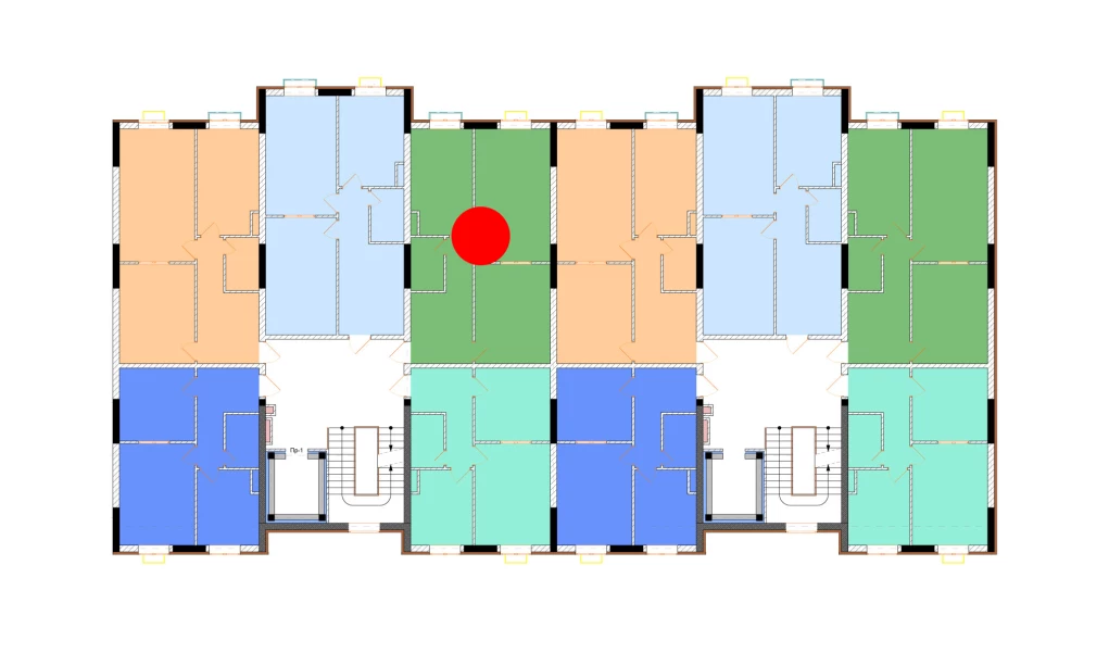 2-xonali xonadon 66.8 m²  3/3 qavat