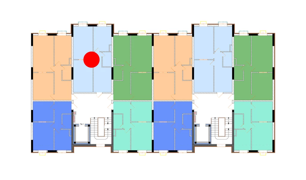 2-комнатная квартира 67.5 м²  2/2 этаж