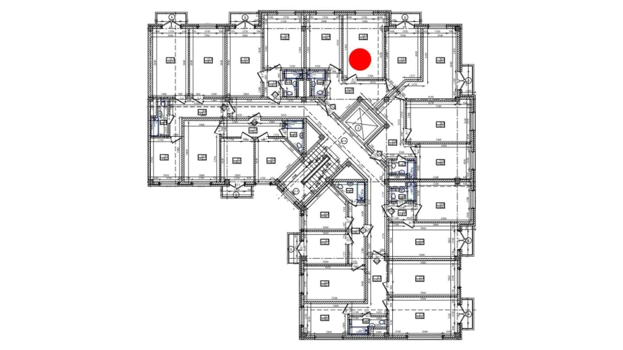 2-xonali xonadon 63.47 m²  6/6 qavat