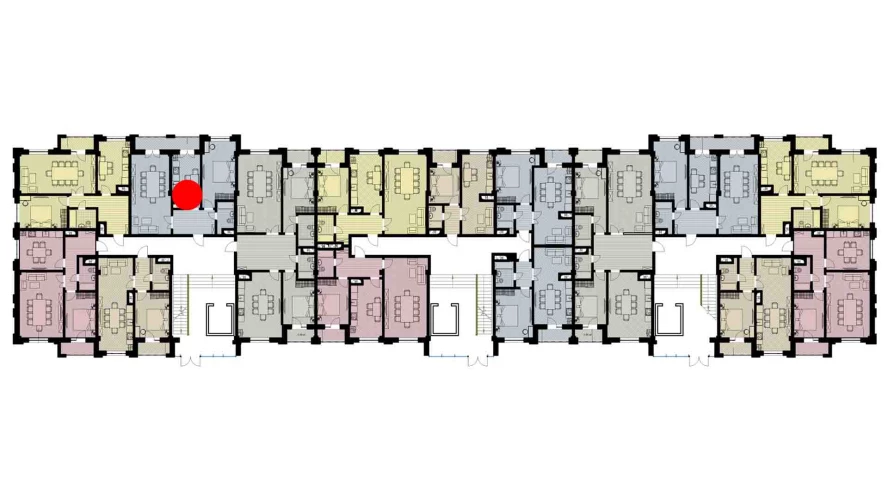 2-комнатная квартира 71.69 м²  6/6 этаж