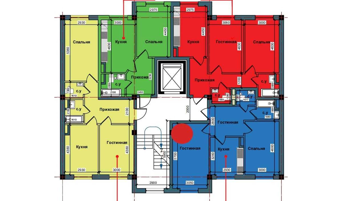 2-xonali xonadon 58.5 m²  2/2 qavat