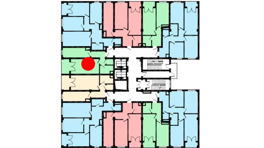 1-комнатная квартира 53 м²  9/9 этаж