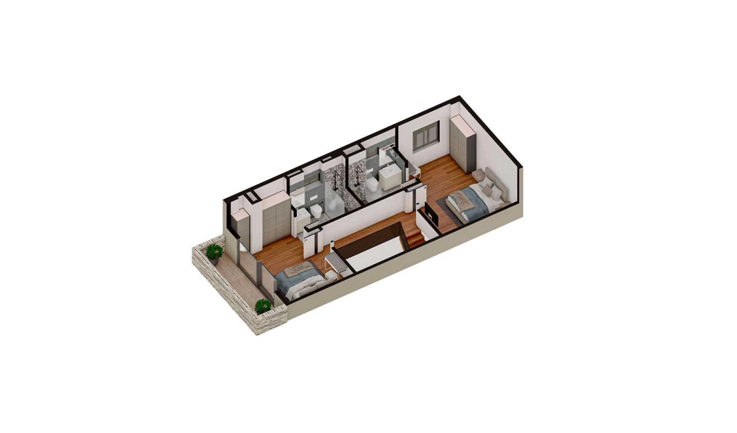 4-комнатная квартира 114.239 м²  2/2 этаж