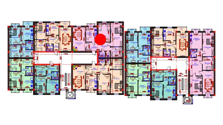 4-комнатная квартира 113.5 м²  10/10 этаж