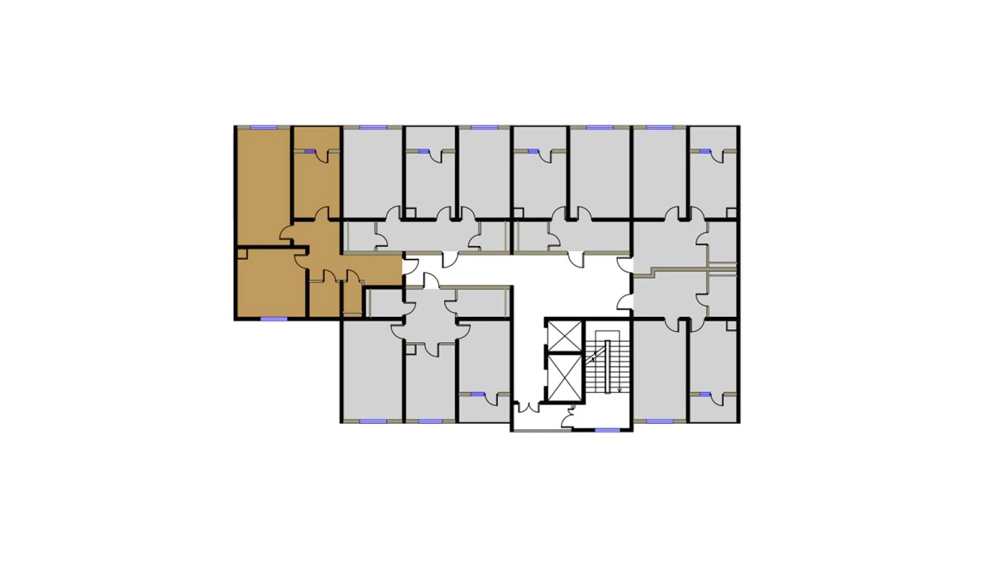 2-комнатная квартира 78.86 м²  7/7 этаж