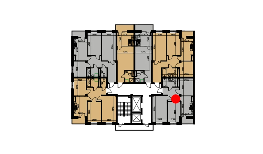 2-комнатная квартира 53.27 м²  7/7 этаж