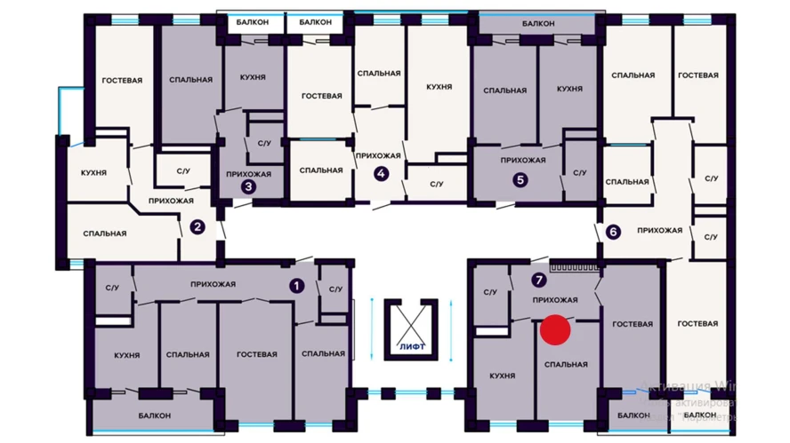 2-комнатная квартира 111 м²  2/2 этаж