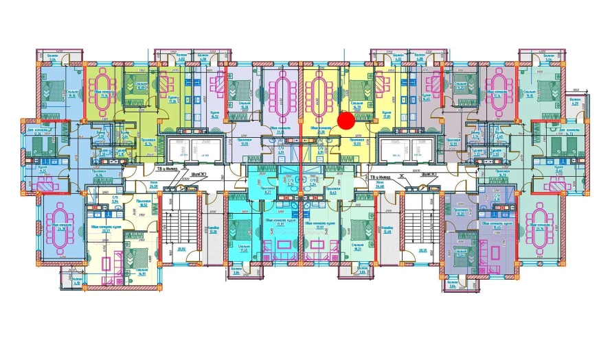 2-комнатная квартира 72.03 м²  5/5 этаж