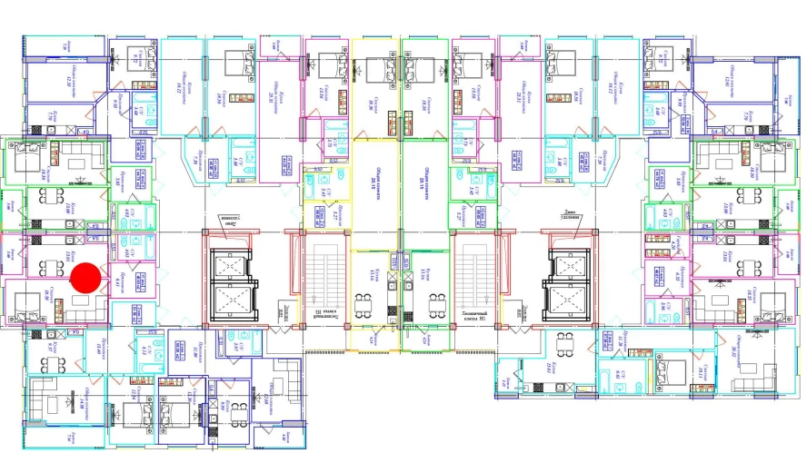 1-комнатная квартира 45.63 м²  2/2 этаж