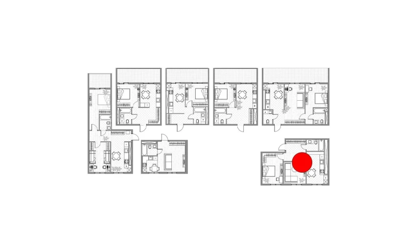 2-xonali xonadon 54.3 m²  3/14 qavat | PARVOZ Turar-joy majmuasi