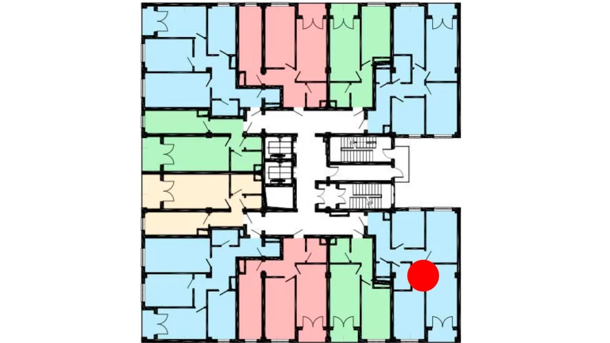 3-комнатная квартира 82 м²  5/5 этаж