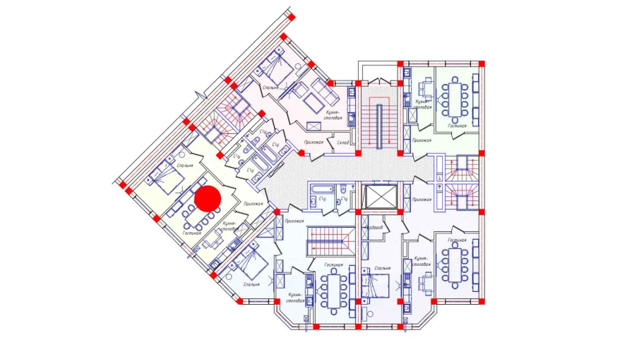 5-комнатная квартира 127.4 м²  1/1 этаж