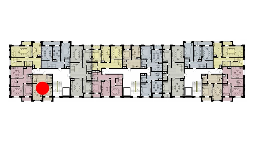 1-комнатная квартира 100.8 м²  9/9 этаж